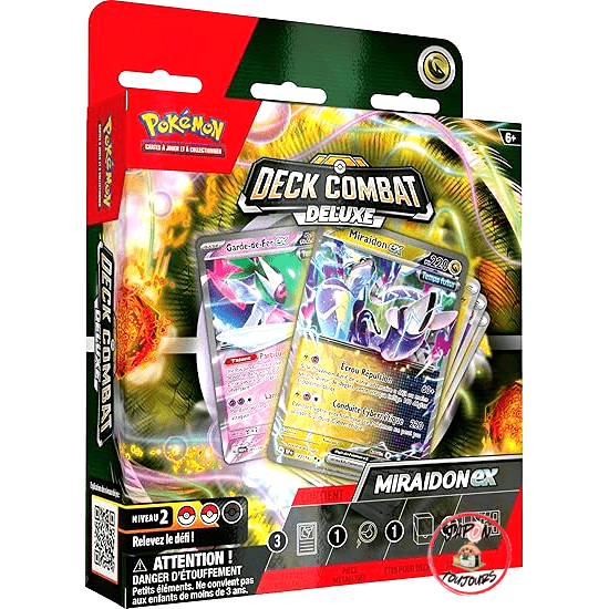Pokémon: Deck Combat Deluxe – Miraidon - ex du JCC Pokémon - japon toujours