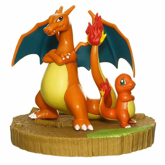 Figurine Pokémon - Salamèche et Dracaufeu bandai - japon toujours