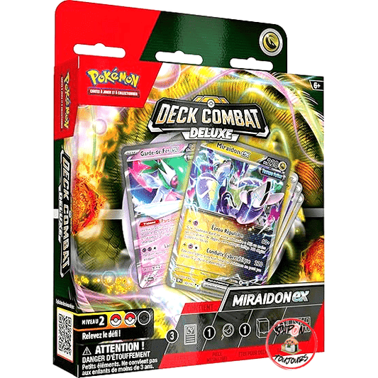 Pokémon: Deck Combat Deluxe – Miraidon - ex du JCC Pokémon - japon toujours