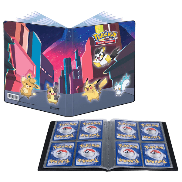 Ultra Pro - Portfolio 9 Cases - Pro - Binder - Edition Shimmering Skyline - Pikachu, Emolga, etc - Collection - japon toujours